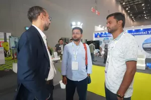 Visitor Discussion at Expo
